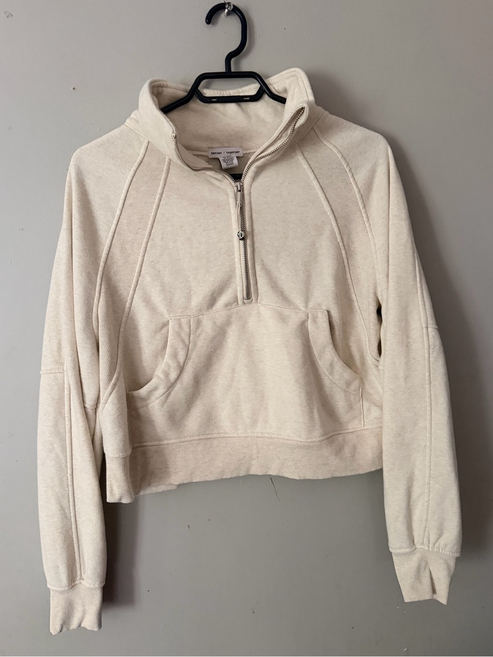 Scuba half zip, Better Together funnel neck sweater
